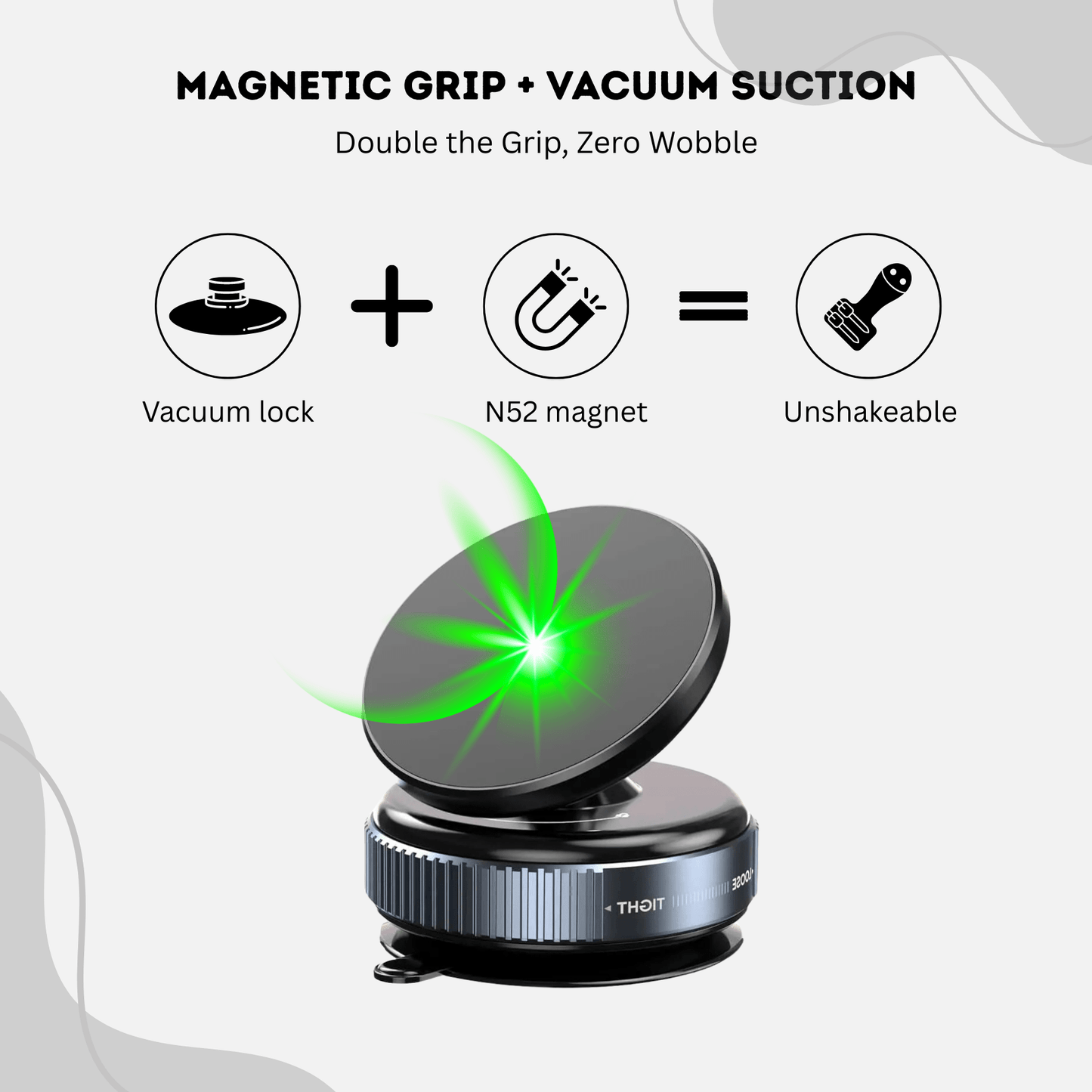 TwistLock Pro - Vacuum Magnetic Suction Phone Holder
