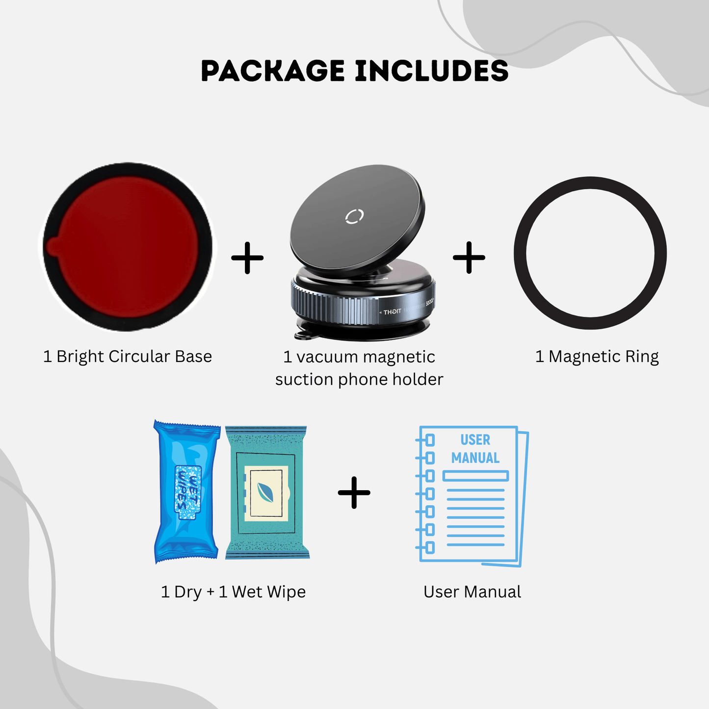 TwistLock Pro - Vacuum Magnetic Suction Phone Holder