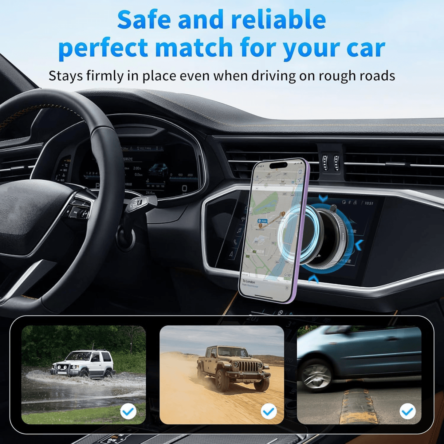 TwistLock Pro - Vacuum Magnetic Suction Phone Holder