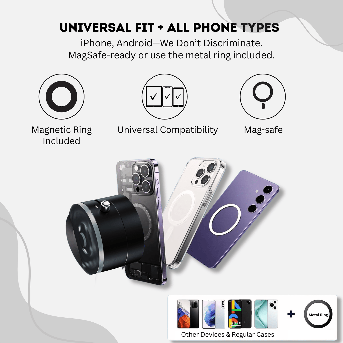 Gripster One - Vacuum Magnetic Suction Phone Holder