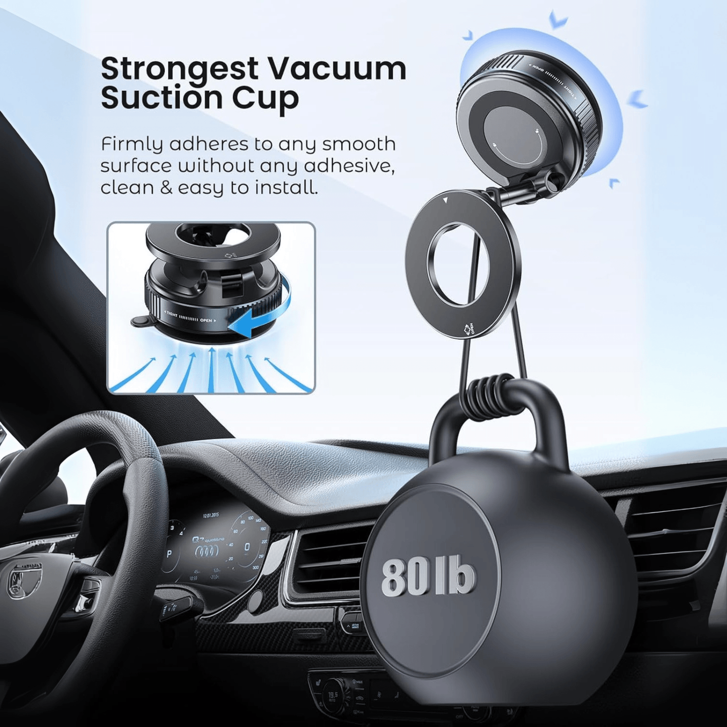 MagMount Flex - Vacuum Magnetic Suction Phone Holder