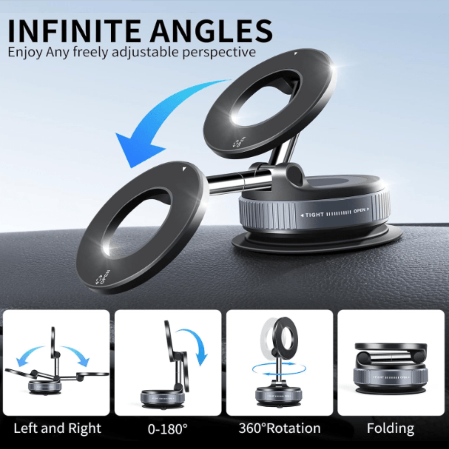 MagMount Flex - Vacuum Magnetic Suction Phone Holder
