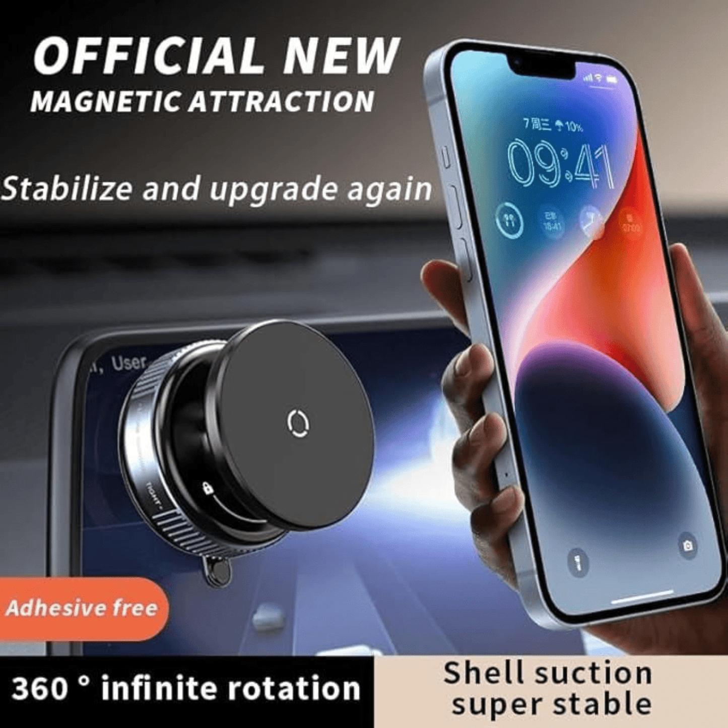 TwistLock Pro - Vacuum Magnetic Suction Phone Holder