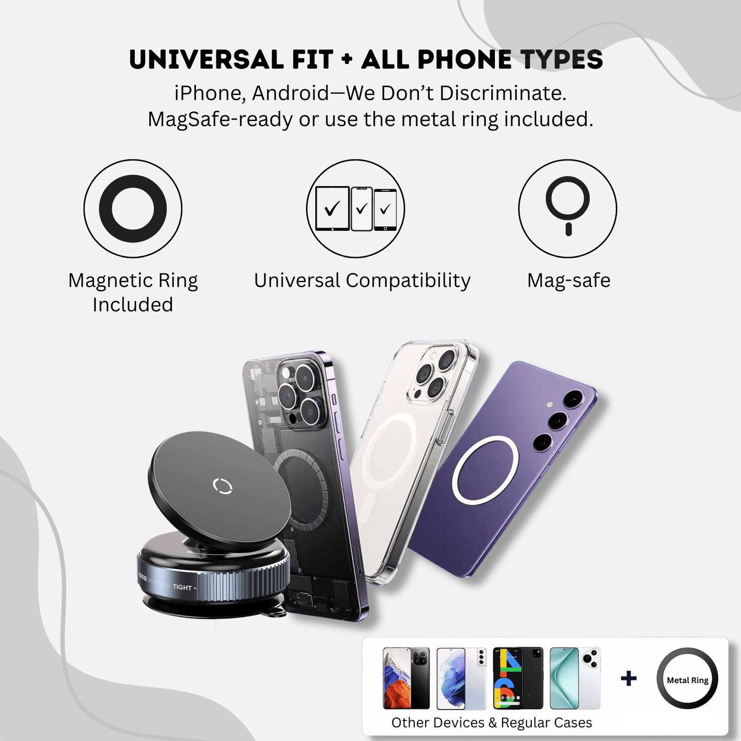 TwistLock Pro - Vacuum Magnetic Suction Phone Holder