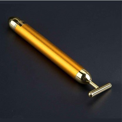 24K Gold Energy Beauty Bar Electric Facial Massage Roller - Diaarp