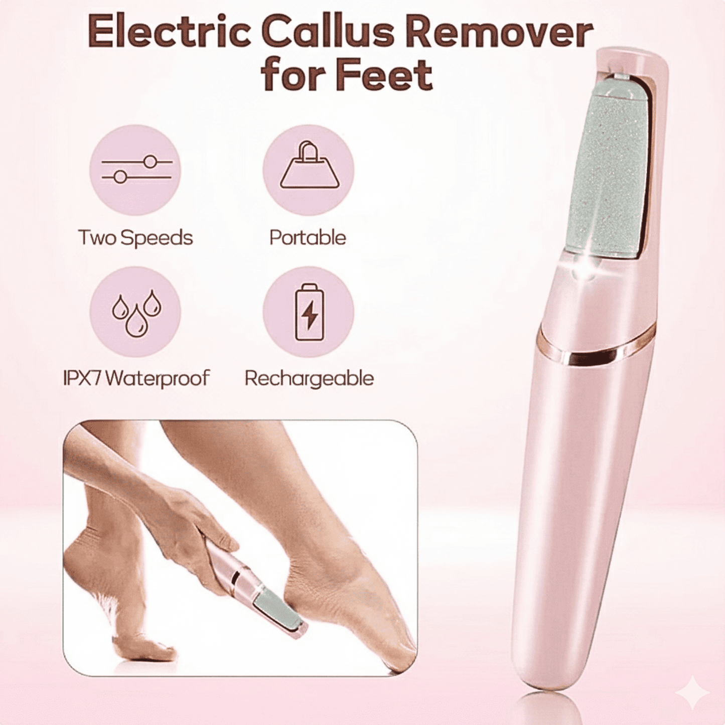 Pedicure Electric Foot Callus Remover