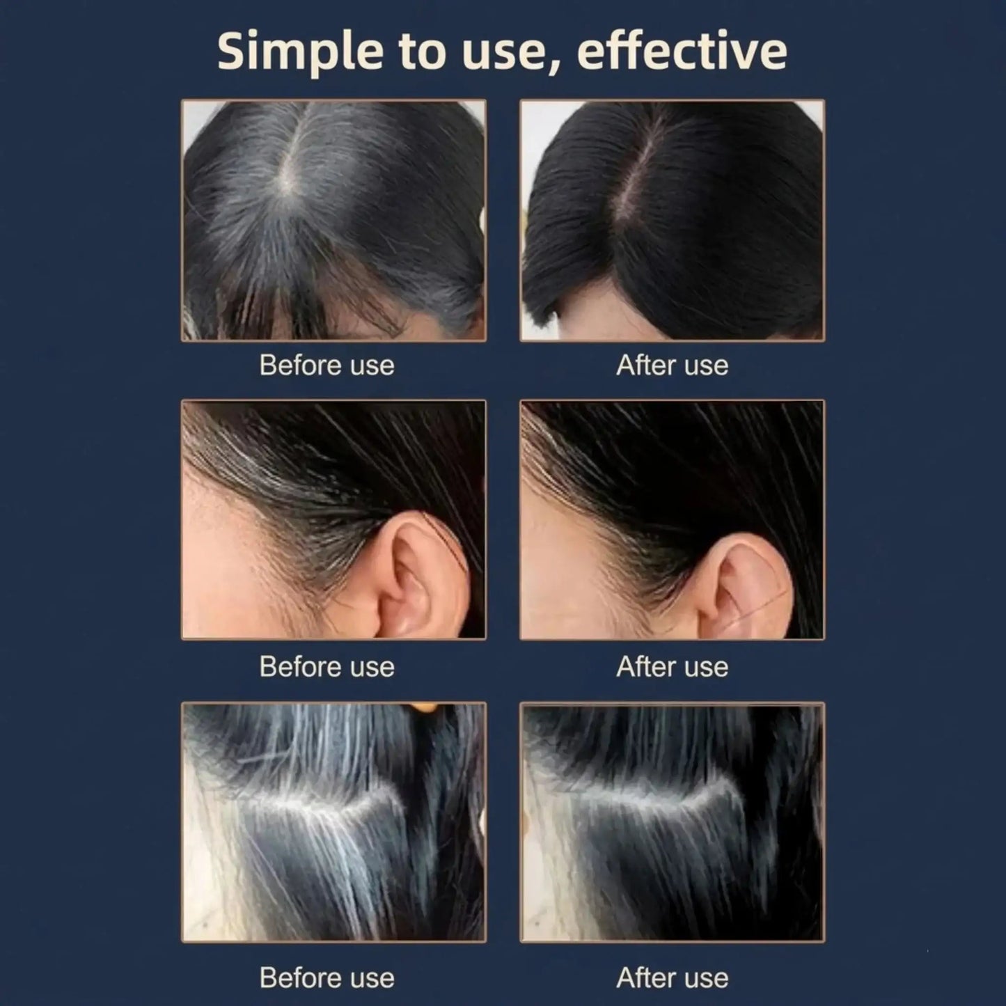 Instant Hair Color Black – Water & Sweatproof | Buy 1 Get 1 Free - Diaarp