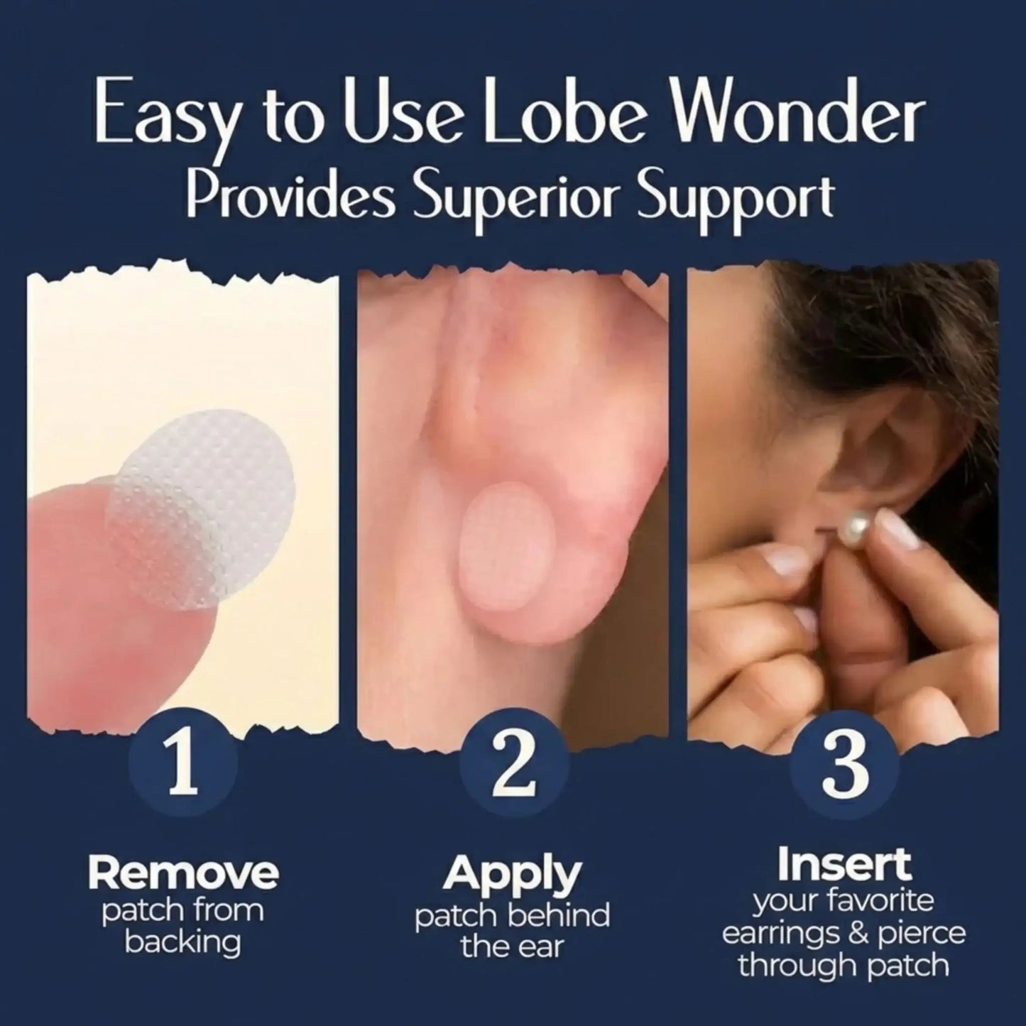 Premium Earlobe Support Patches (100 PCS) - Diaarp