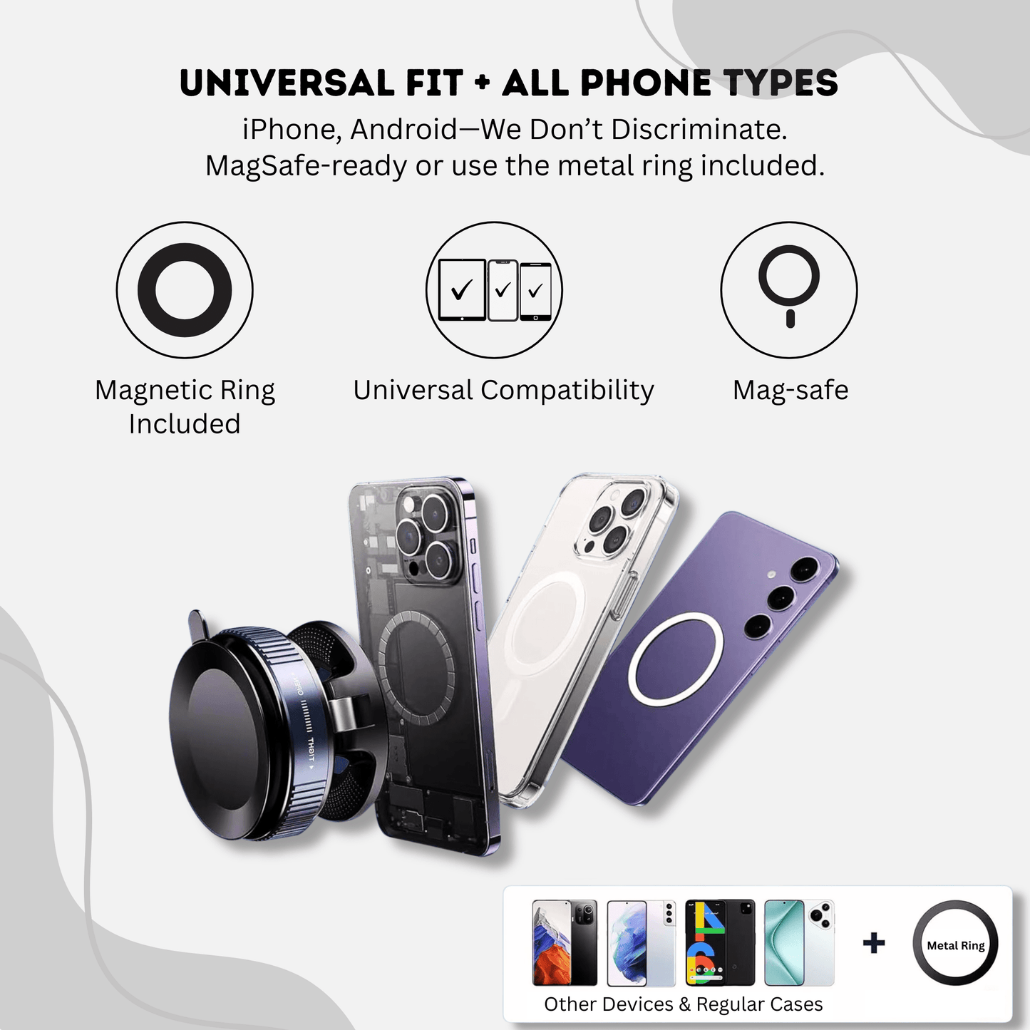MagMount Flex - Vacuum Magnetic Suction Phone Holder