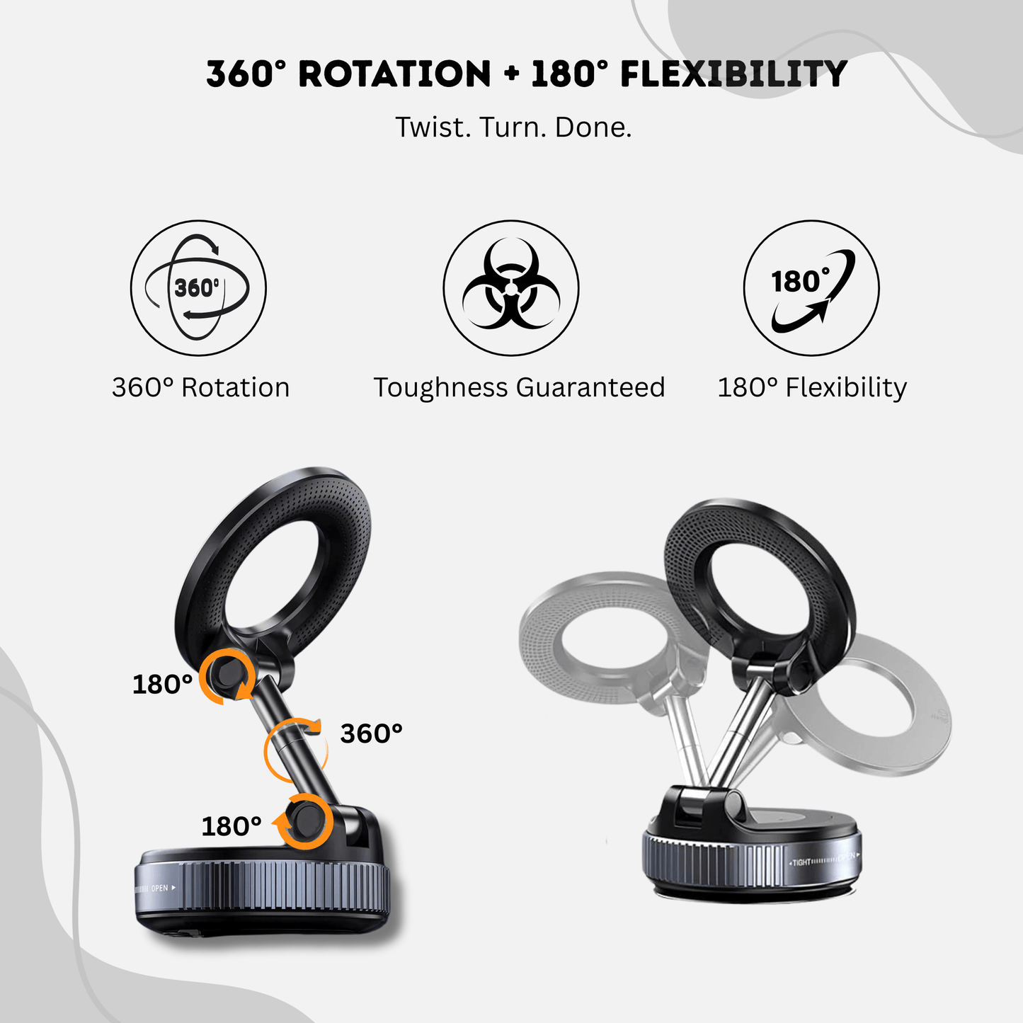 MagMount Flex - Vacuum Magnetic Suction Phone Holder
